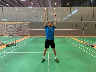 Badminton Kniebeuge plyometrisch oneleg 1