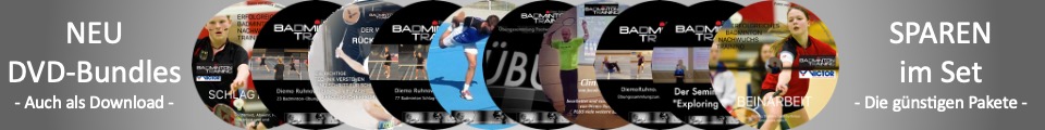 Badminton DVDs Lauftechnik Schlagtechnik Lernen